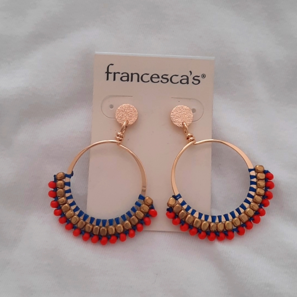 Gold hoop earrings